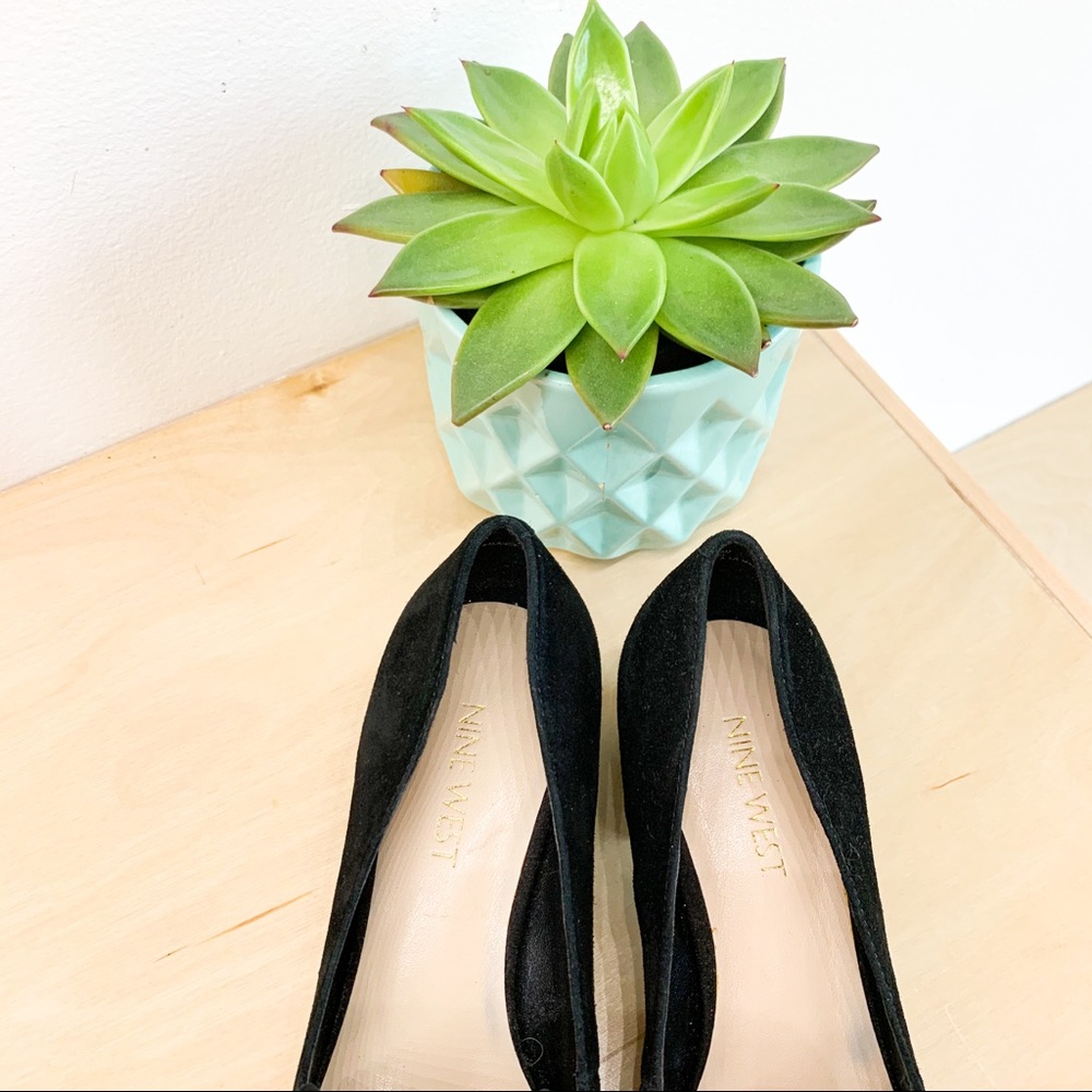NINE WEST Black suede loafers with bling buckle! - Picture 12 of 12